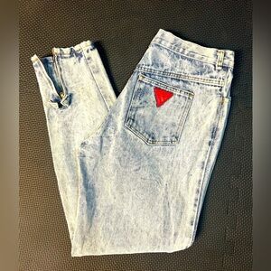 Vintage Prezzia High-Rise Acid Wash Mom Jeans